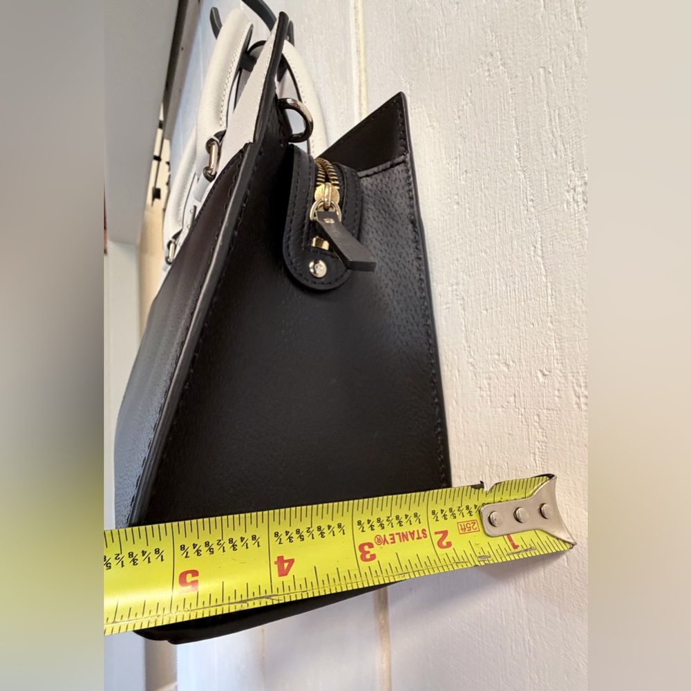 Kate Spade Two-Tone Black and Cream Cedar Street Maise Satchel - Picture 10 of 11